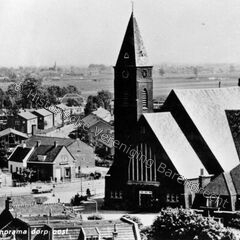 Week 33: Luchtfoto van Barendrecht, zicht op de wijk Driehoek